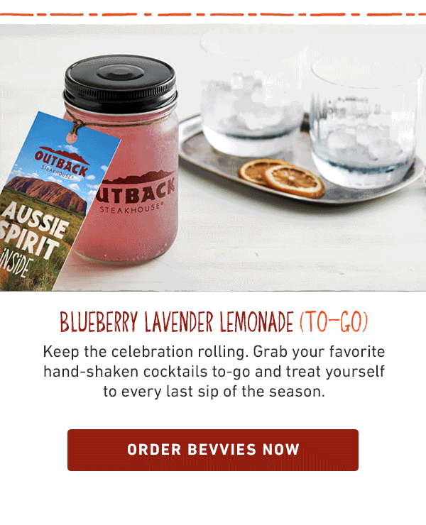 Blueberry Lavender Lemonade To-Go - Keep the celebration rolling. Grab your favorite hand-shaken cocktails to-go and treat yourself to every last sip of the season. Order Bevvies Now
